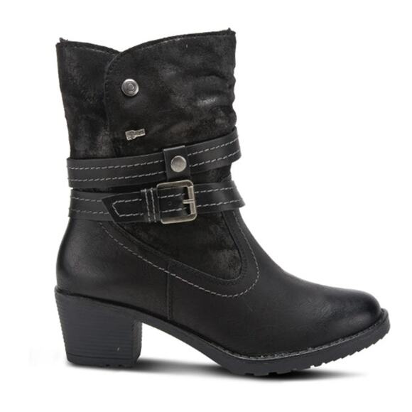 Spring Step Relife Boisa Boot Black Vegan Leather 9 US 40 EU NIB Water Resistant - Picture 1 of 16